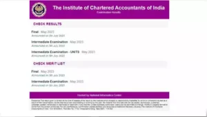 ICAI CA Result 2023 (OUT) Live: Check CA Inter Result at icai.nic.in