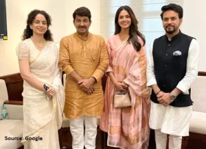 Kangana Ranaut and Esha Gupta Visit New Parliament Building